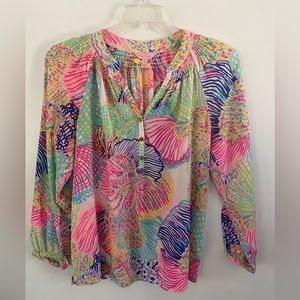 Lilly Pulitzer Elsa top roar of the seas Sz medium